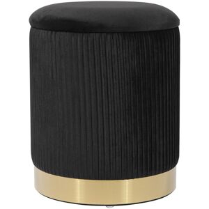 TOV Furniture Zoe Storage Ottoman Black NoSize