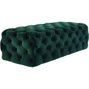 TOV Furniture Kaylee Jumbo Green Velvet Ottoman NoColor NoSize