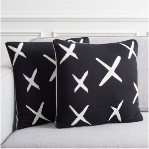 Safavieh Set of 2 Cantil Pillow Black 19 x 19