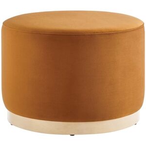 Modway Tilden Large 23" Round Performance Velvet Upholstered Ottoman Red NoSize