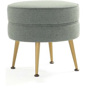 Manhattan Comfort Bailey Mid-Century Modern Woven Polyester Blend Upholstered Ottoman Green NoSize