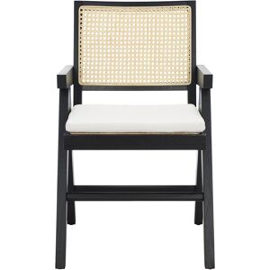 Safavieh Couture Colette Rattan Armchair Black NoSize