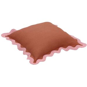 TOV Furniture Scalloped Edge Linen Throw Pillow Pink NoSize