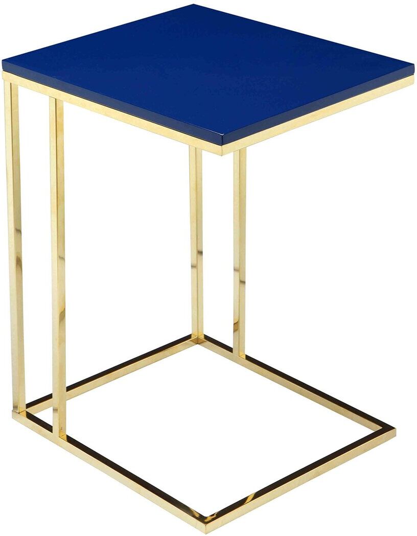 Pangea Home Gold Fred Tray Table Navy NoSize