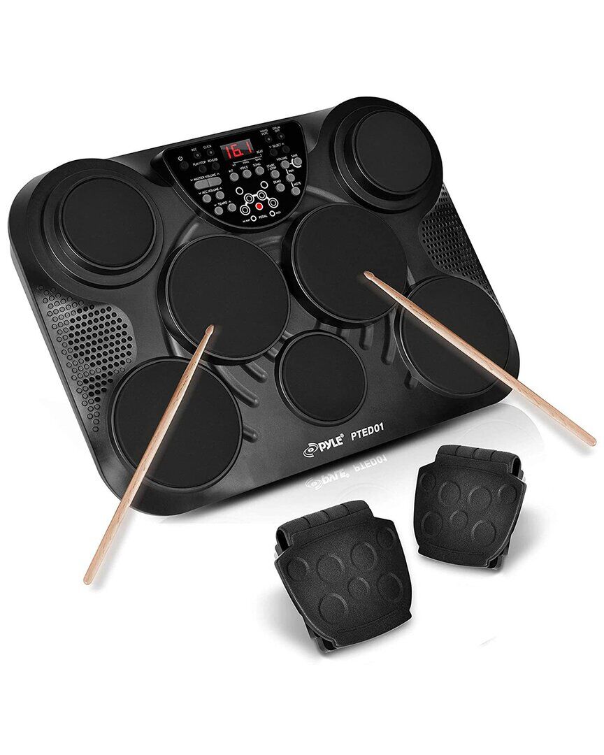 Pyle Electronic Drum Set/Table Top Black NoSize