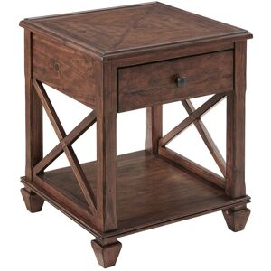 Alaterre Stockbridge 21In Square Wood End Table With Drawer NoColor NoSize