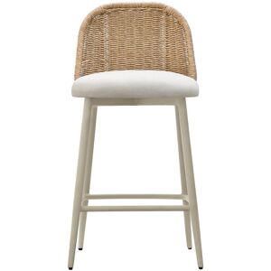 TOV Furniture Alexa Outdoor Counter Stool White NoSize