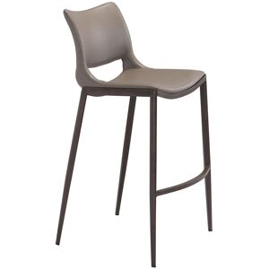Zuo Modern Ace Bar Chair (Set of 2) Grey NoSize