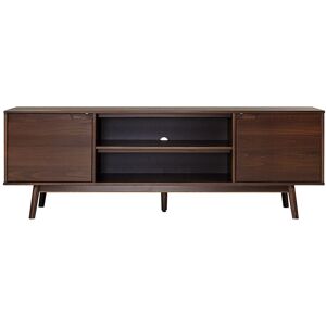 Hewson Modern 2-Door Solid Wood TV Stand Brown NoSize