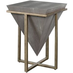 Uttermost Bertrand Shagreen Accent Table Gray NoSize