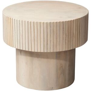 Jamie Young Co. Notch Round Side Table White NoSize