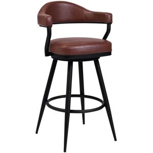 Armen Living Amador 30in Bar Height Barstool Brown NoSize