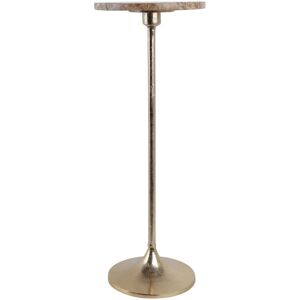 Sagebrook Home 27in Marble Top Drink Table Tan NoSize