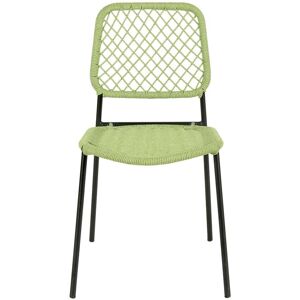 TOV Furniture Lucy Dyed Cord Outdoor Dining Chair Green NoSize