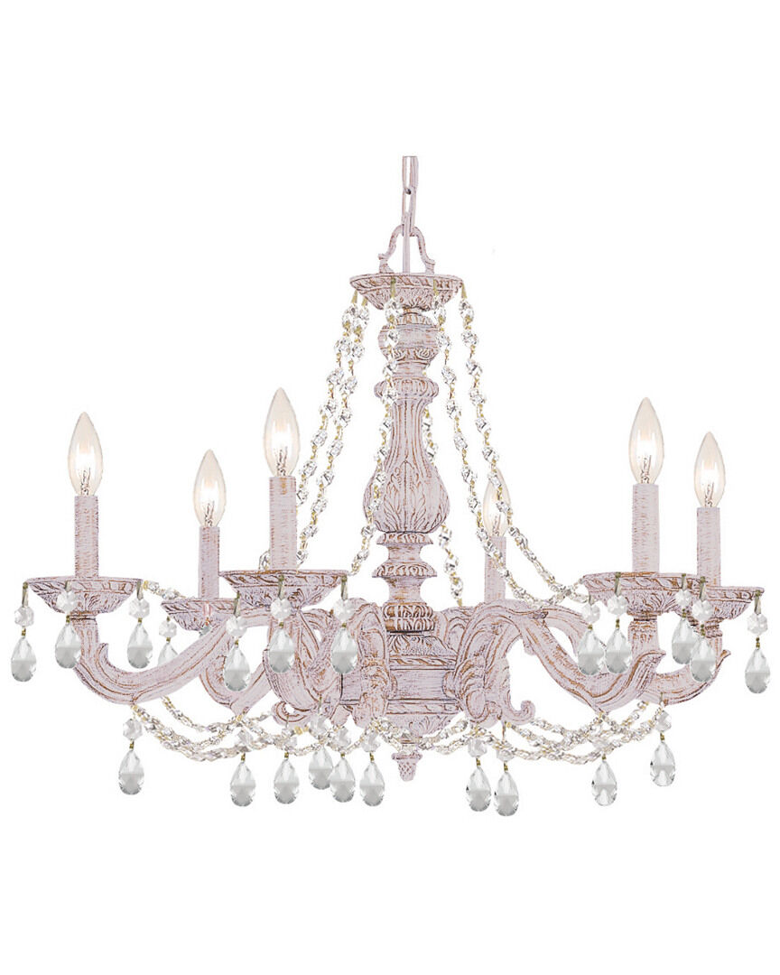 Crystorama 6-Light Paris Market Chandelier Swarovski Strass Crystal NoColor NoSize