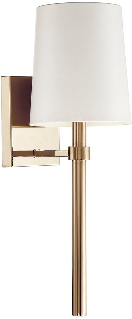 Crystorama Bromley 1-Light Antique Gold Wall Mount Gold NoSize