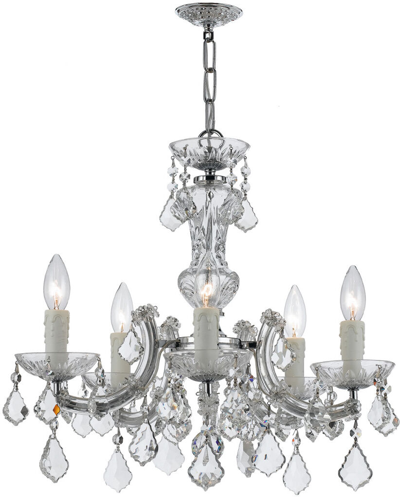 Crystorama 5-Light Maria Theresa Chandelier with Swarovski Crystals NoColor NoSize