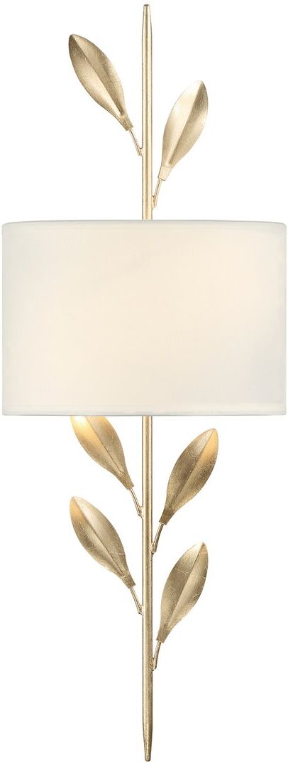 Crystorama Broche 2-Light Antique Gold Sconce Gold NoSize