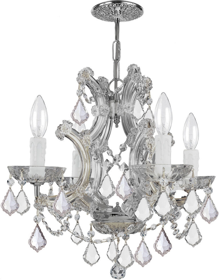 Crystorama Maria Theresa 4-Light Chandelier with Swarovski Crystals Multicolor NoSize