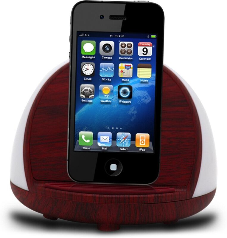 ZTECH Wood Wireless Charger with LED Night Lamp Brown NoSize