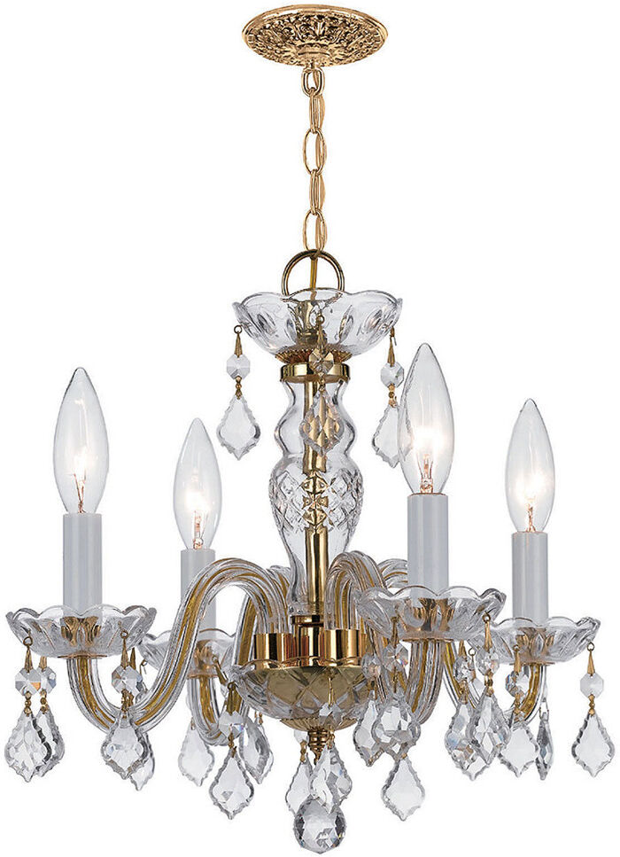 Crystorama 4 Light Traditional Chandelier with Swarovski Crystals NoColor NoSize