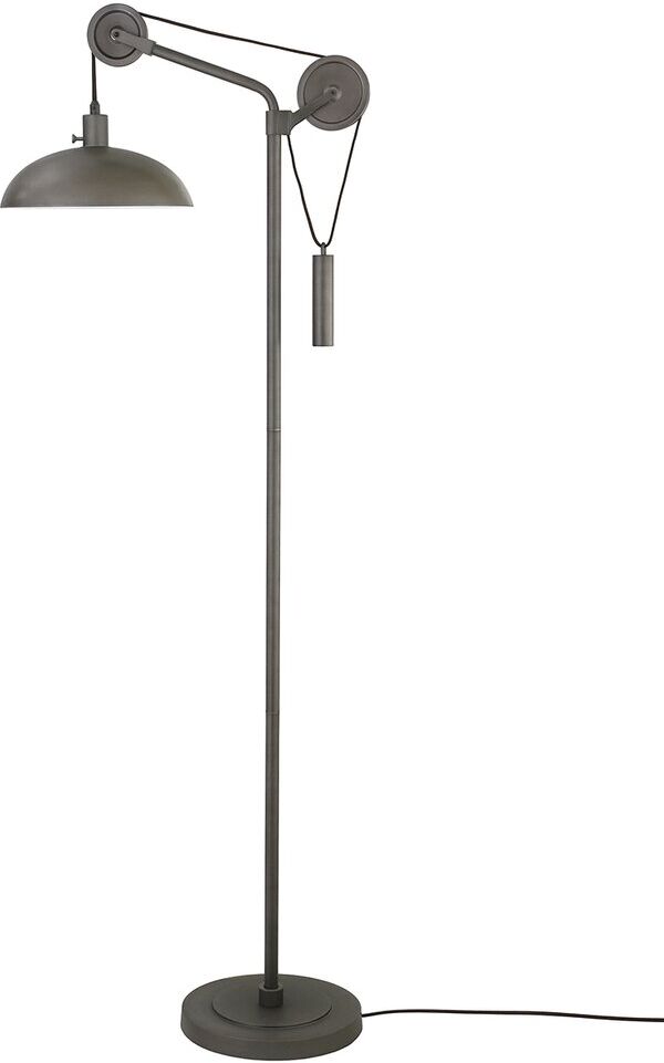 Abraham + Ivy Neo Aged Steel Floor Lamp With Solid Wheel Pulley System Silver NoSize