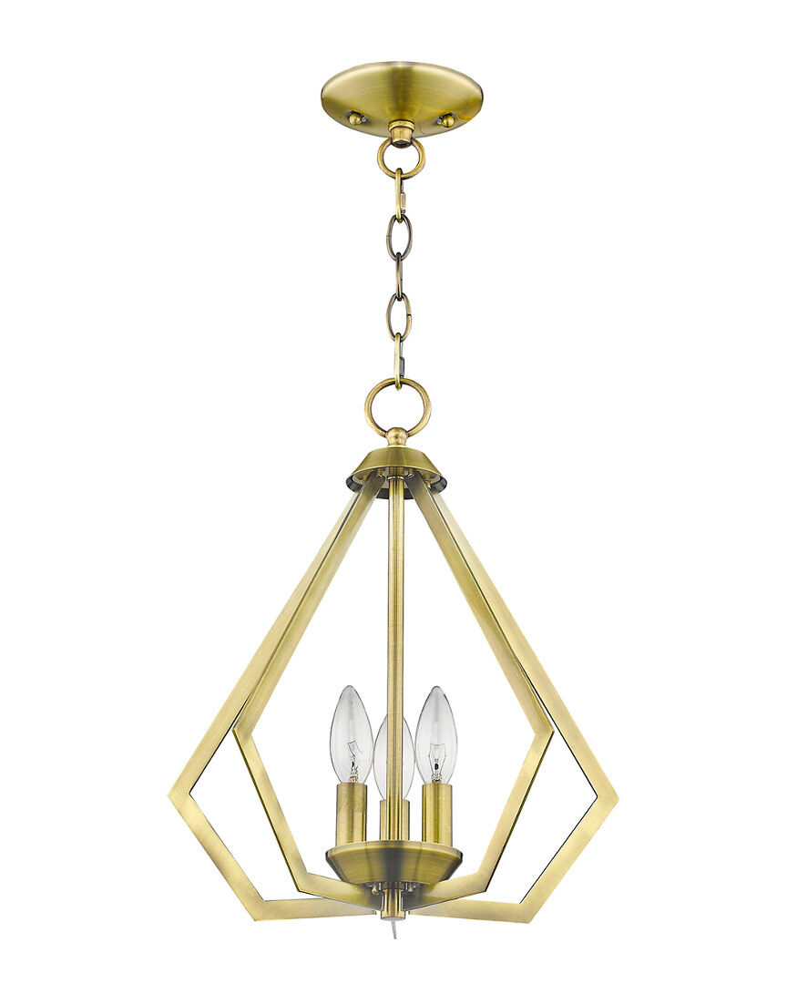 Livex Lighting Livex Prism 3-Light AB Mini Chandelier/Ceiling Mount NoColor NoSize