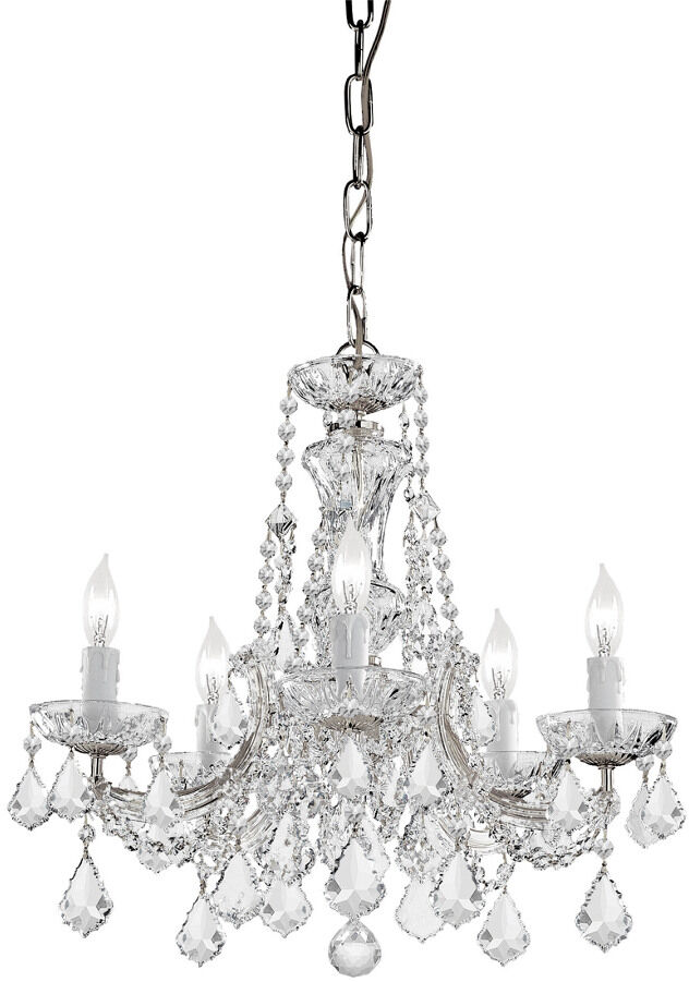 Crystorama Maria Theresa 5-Light Spectra Crystal Mini Chandelier w/ Swarovski Crystals Multicolor NoSize