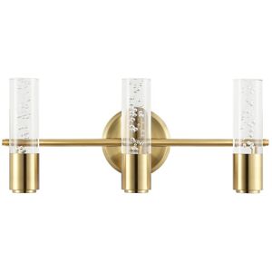 JONATHAN Y Bolha Bubble 3-Light LED Vanity Brass NoSize