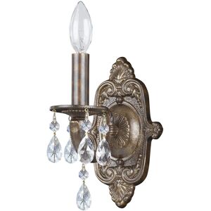 Crystorama 1-Light Paris Market Sconce Swarovski Spectra Crystal NoColor NoSize