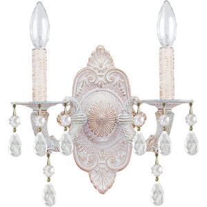 Crystorama 2-Light Paris Market Sconce Swarovski Spectra Crystal NoColor NoSize