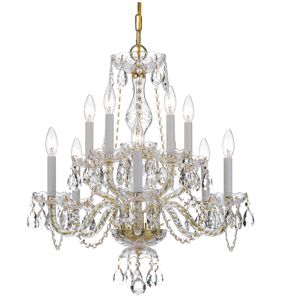 Crystorama 10-Light Traditional Crystal Chandelier Hand Cut Crystal NoColor NoSize