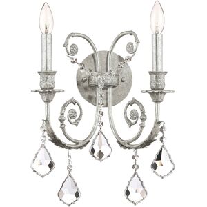 Crystorama 2-Light Regis Sconce Swarovski Strass Crystal NoColor NoSize