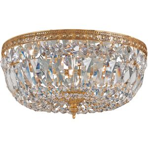 Crystorama 3-Light Flush Mount Hand Cut Crystal NoColor NoSize