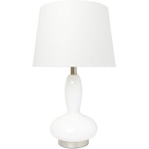 Lalia Home Glass Dollop Table Lamp White NoSize