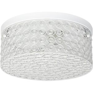 Lalia Home Glam 2 Light 12 Inch Round Flush Mount White NoSize