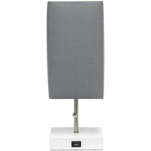Lalia Home Petite White Stick Lamp With USB Charging Port Gray NoSize
