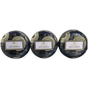 Voluspa Pack of 3 4oz Moso Bamboo Mini Candle Tins NoColor NoSize