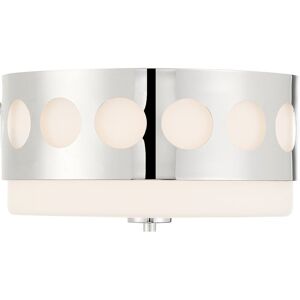 Crystorama Kirby 2 Light Polished Nickel Ceiling Mount Nickel NoSize