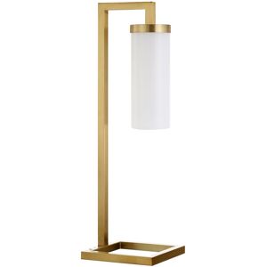 Abraham + Ivy Malva Brass Finish Table Lamp With White Milk Glass Shade Gold NoSize