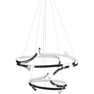 Finesse Decor Beijing LED Adjustable Round Chandelier Silver NoSize