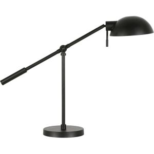 Abraham + Ivy Dexter Blackened Bronze Table Lamp With Boom Arm Black NoSize