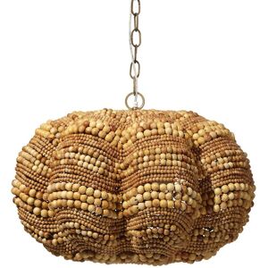 Jamie Young Co. Clamshell Wood Beaded 4-Light Small Chandelier NoColor NoSize