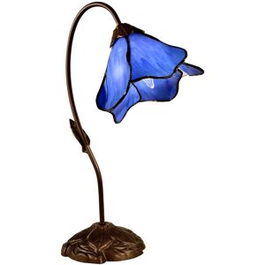 Dale Tiffany Poelking 1-Light Blue Lily Table Lamp Blue NoSize