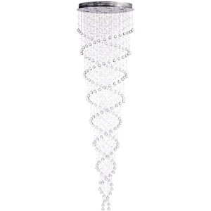 Finesse Decor Crystal Chandelier Double Helix Silver NoSize