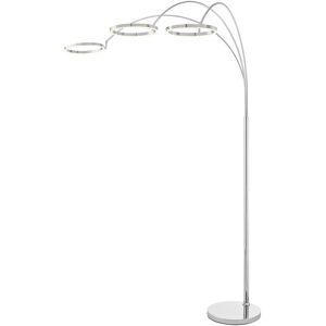 Finesse Decor LED Three Ring Arc Floor lamp Chrome Silver NoSize