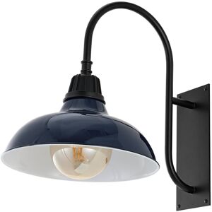 JONATHAN Y Stanley Farmhouse Industrial Indoor/Outdoor Sconce Blue NoSize