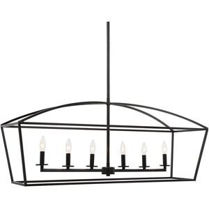 Uttermost Clayton 6-Light Linear Chandelier Bronze NoSize
