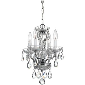 Crystorama 4-Light Traditional Crystal Chandelier Swarovski Spectra Crystal NoColor NoSize