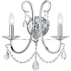 Crystorama 2-Light Othello Sconce Hand Cut Crystal NoColor NoSize